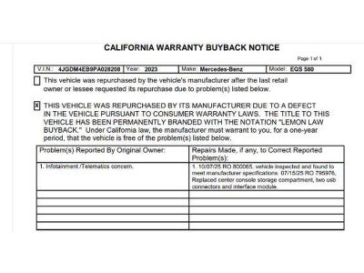 2023 Mercedes-Benz EQS 580 4MATIC®