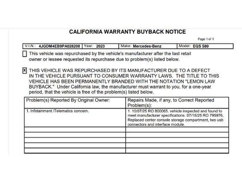2023 Mercedes-Benz EQS 580 4MATIC®