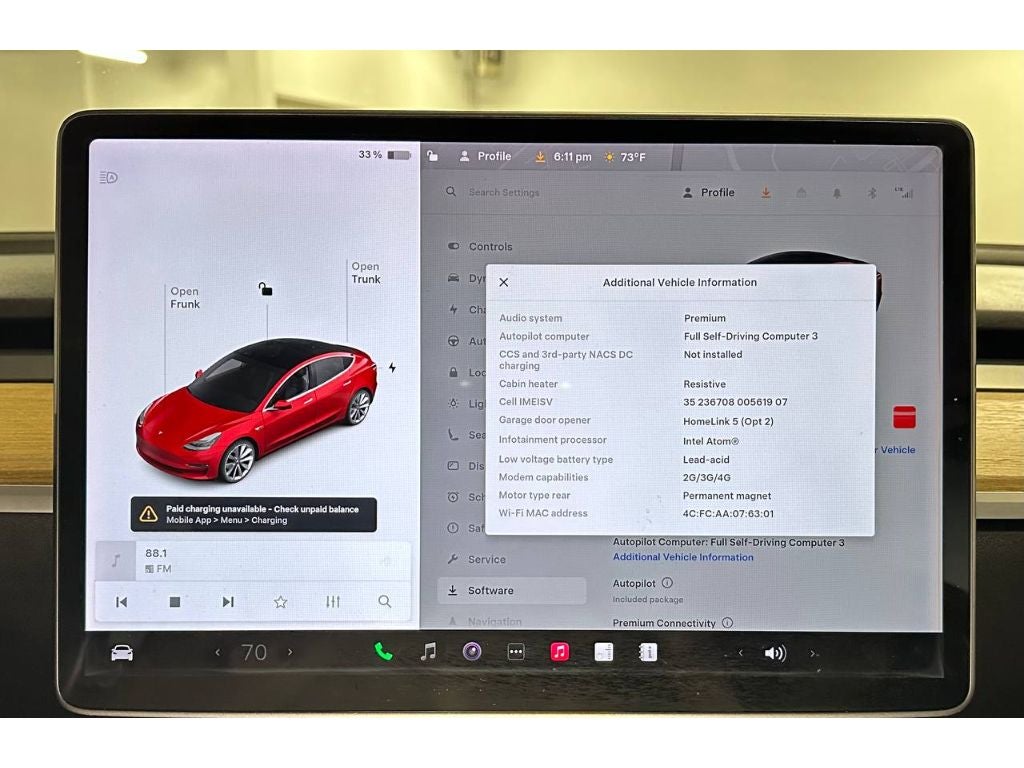 2018 Tesla Model 3 Long Range Battery