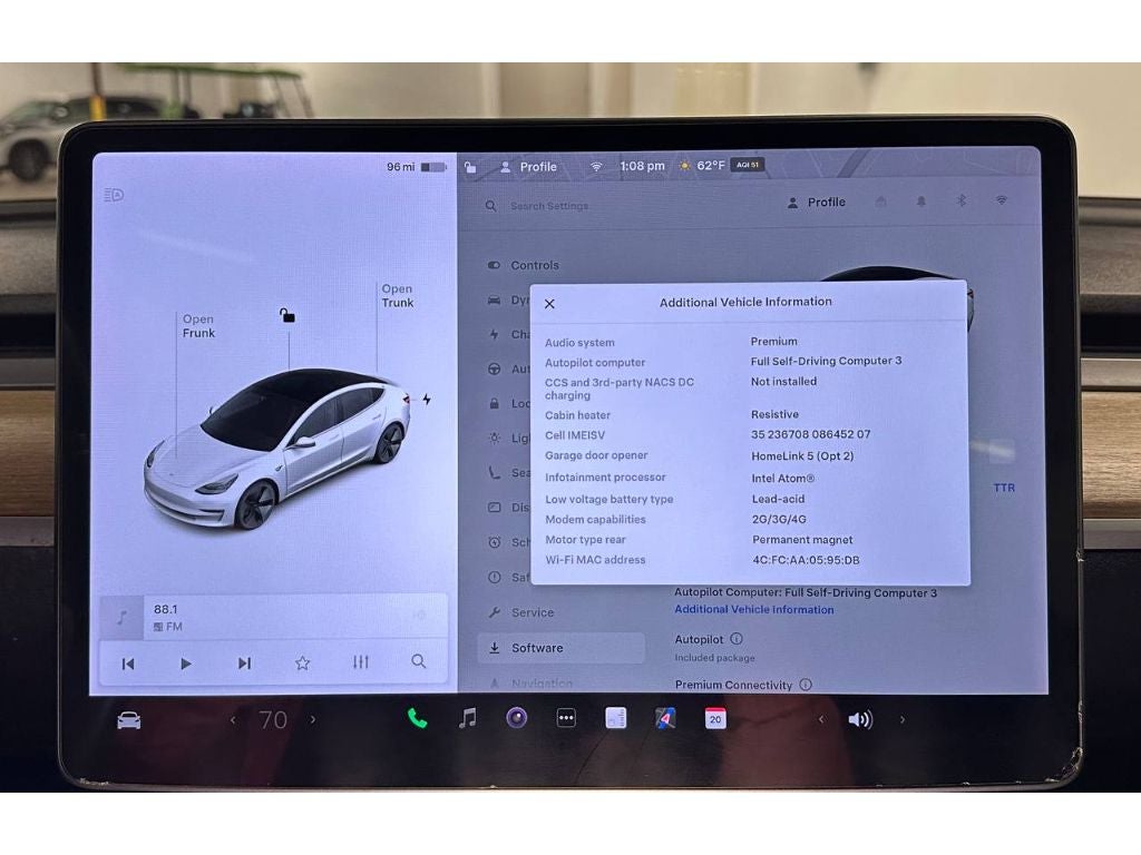 2018 Tesla Model 3 Long Range Battery
