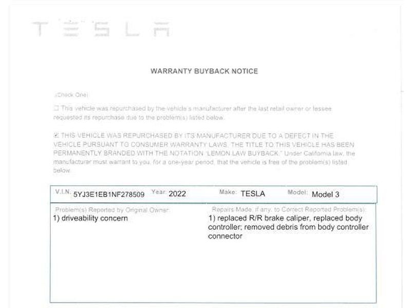 2022 Tesla Model 3 Long Range
