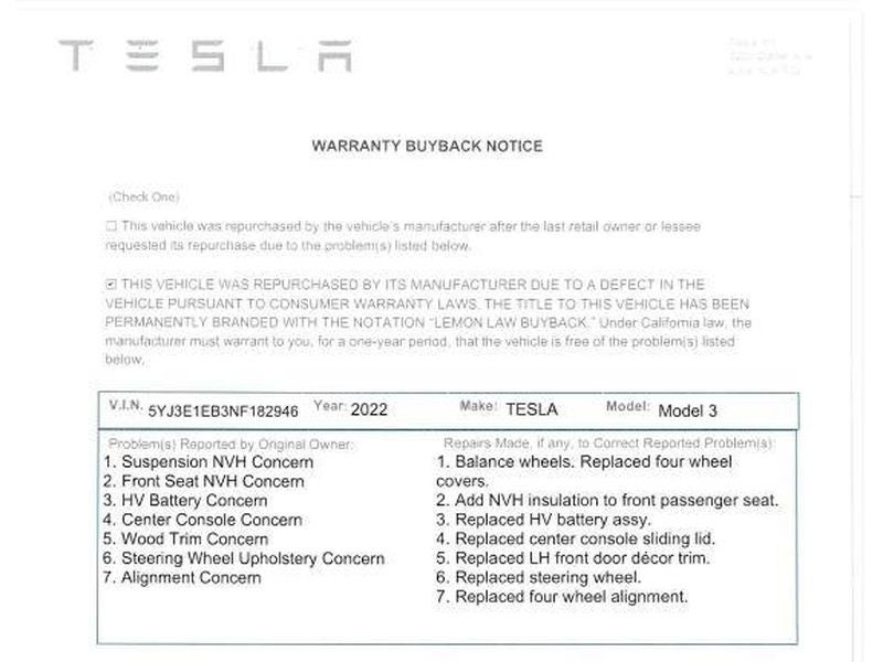 2022 Tesla Model 3 Long Range