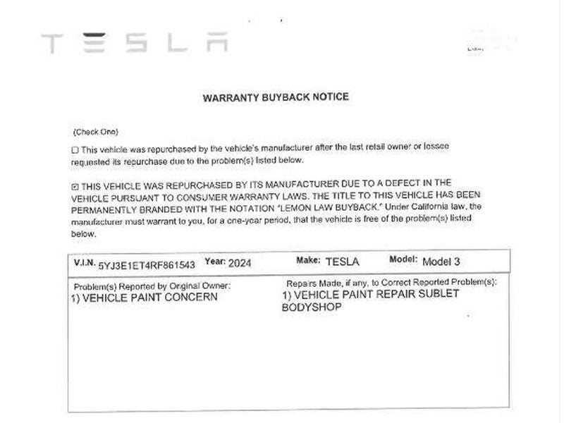 2024 Tesla Model 3 Performance