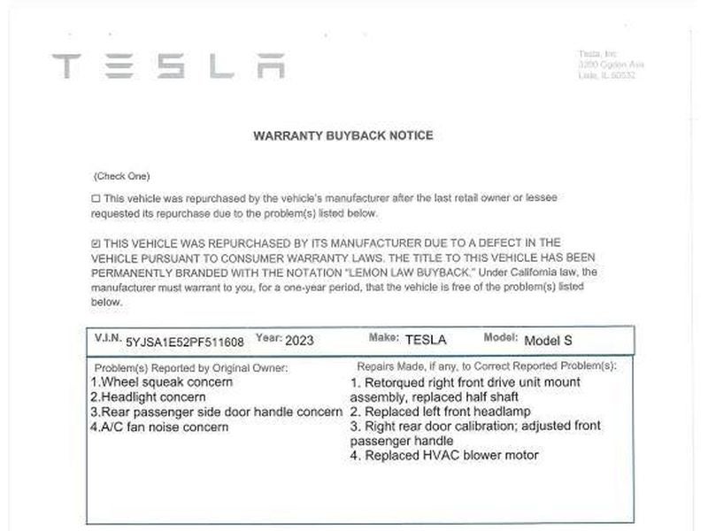 2023 Tesla Model S Base