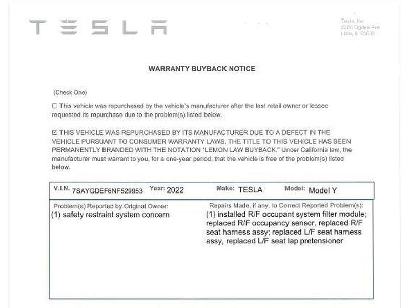 2022 Tesla Model Y Performance